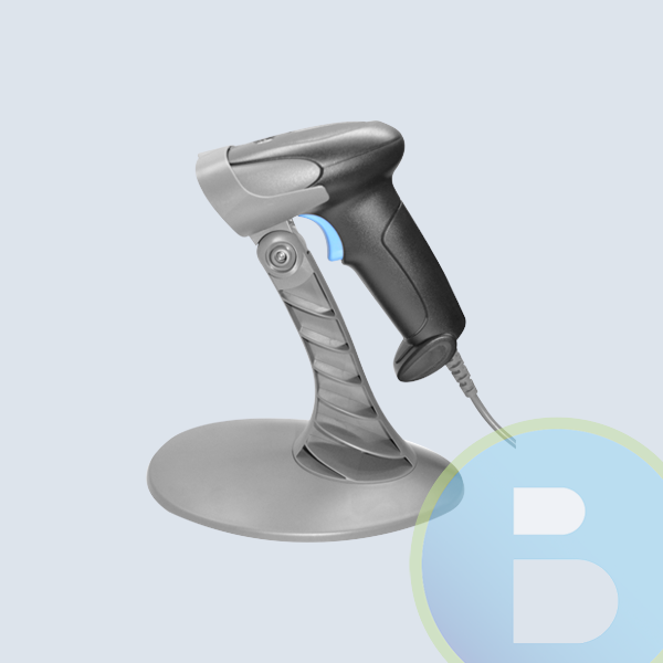 SC050 - Lector de Codigo de Barras 3Nstar SC050, Laser, Base Incluida, Gris, USB, Vel. 100/PS