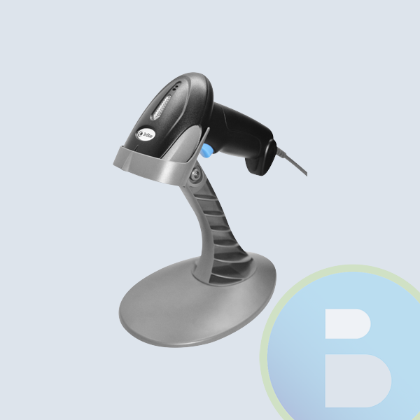 Lector de Codigo de Barras 3Nstar SC050, Laser, Base Incluida, Gris, USB, Vel. 100/PS