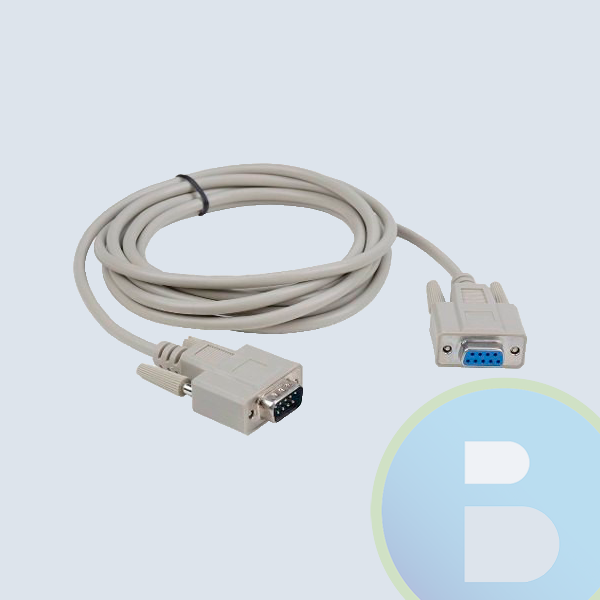 Cable Serial StarTech.com, 3 m, RS-232, RS-232, Gris, Macho/hembra