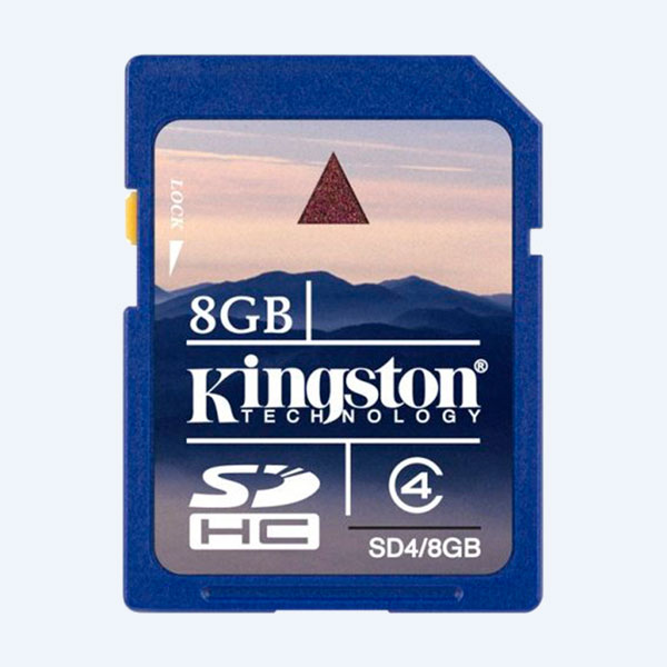 Memoria SDHC Kingston, 8GB, Clase 4
