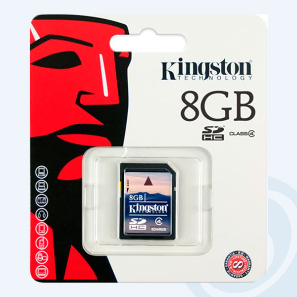 SD4/8GB - Memoria SDHC Kingston, 8GB, Clase 4