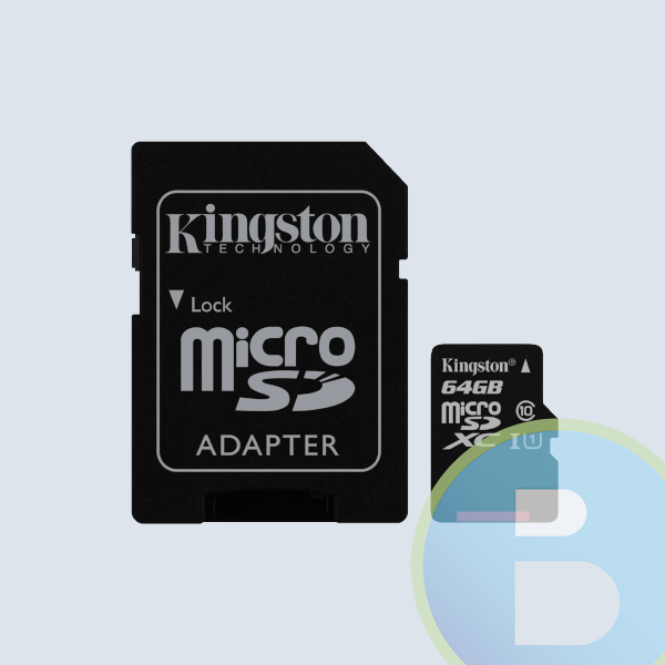 SDC10G2/64GB - Memoria Micro KINGSTON SDXC, 64GB, Clase 10, con Adaptador