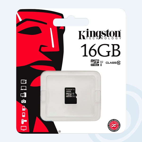 SDC10/16GBSP - Memoria Micro SDHC Kingston, 16GB, Clase 10, sin Adaptador