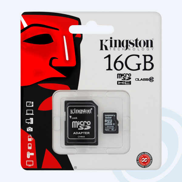 SDC10/16GB - Memoria Micro SDHC Kingston, 16GB, Clase 10, con Adaptador