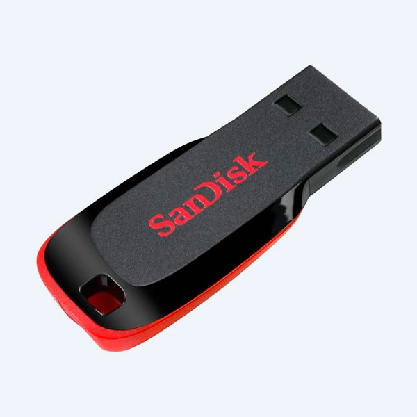 Memoria USB 2.0 SanDisk Cruzer Blade Z50, 16GB, Rojo