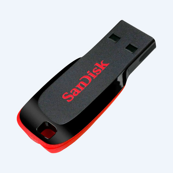 Memoria USB SanDisk CRUZER BLADE Z50, 32GB, Rojo/Negro