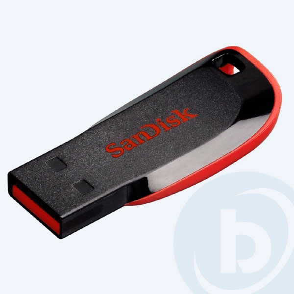 SDCZ50-064G-B35 - Memoria USB 2.0 SanDisk Cruzer Blade Z50, 64GB, Negro/Rojo