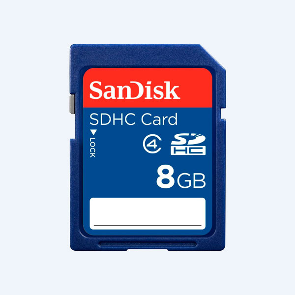 Memoria SDHC SanDisk, 8GB, Clase 4