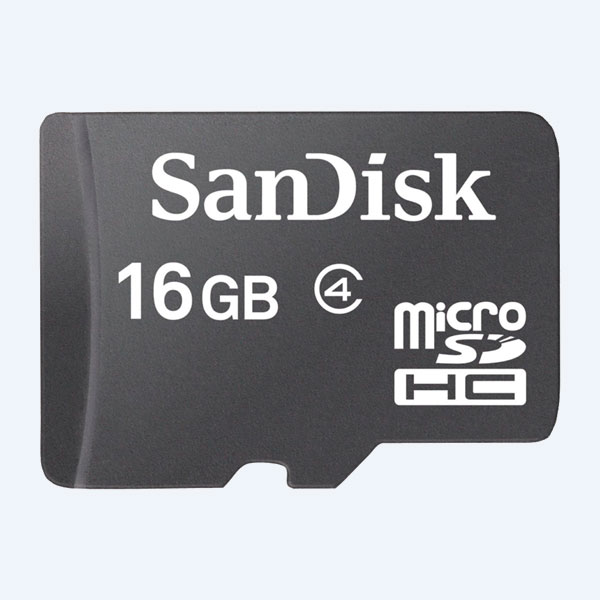 Memoria Micro SDHC SanDisk, 16GB, Clase 4, sin Adaptador