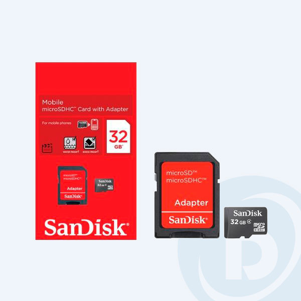 SDSDQM-032G-B35A - Memoria Micro SDHC SanDisk SDSDQM-032G-B35A, 32GB, Clase 4, Con Adaptador