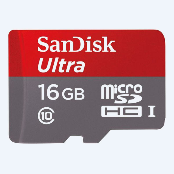 Memoria Micro SDHC SanDisk Ultra, 16GB, Clase 10, con Adaptador