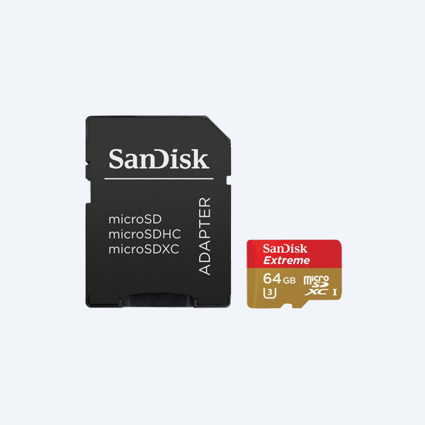 Memoria Micro SDXC SanDisk Extrem Action, 64GB, Clase 10, con Adaptador