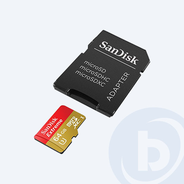 SDSQXNE-064G-GN6AA - Memoria Micro SDXC SanDisk Extrem Action, 64GB, Clase 10, con Adaptador