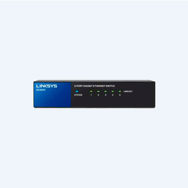 Switch Linksys, 5 Puertos Gigabit 10/100/1000 Mbps, Metalico