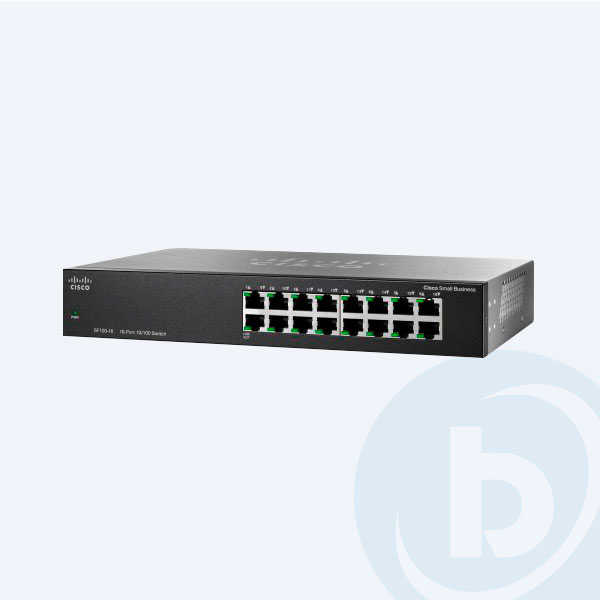 SF100D-16-NA - Switch Cisco, 16 Puertos 10/100Mbps, PoE