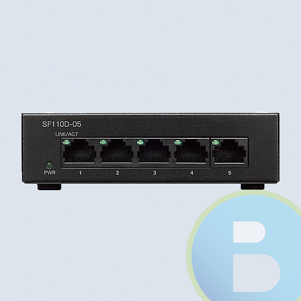 Switch Cisco SF110D-05, de 5 puertos 10/100/1000 Mbps