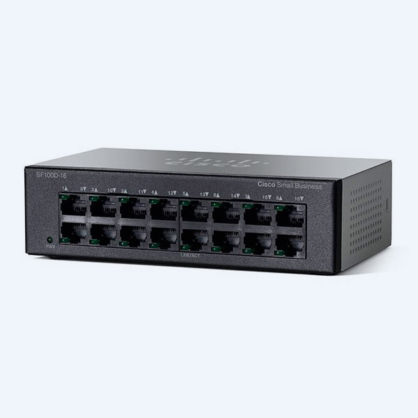 Switch Cisco SF110D-16, 16 Puertos 10/100Mbps