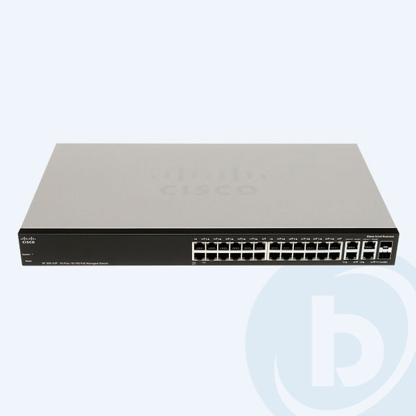 SF300-24PP-K9-NA - Switch Cisco SF300-24P, 24 Puertos 10/100 + 4 Puertos 10/100/1000