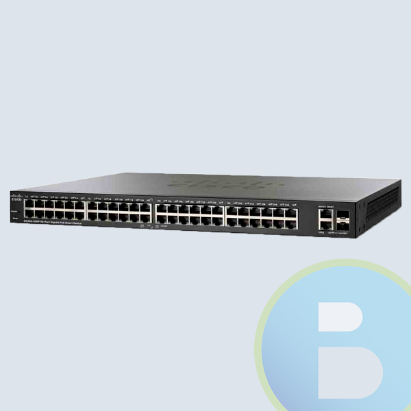 Switch Cisco Gigabit Ethernet SG200-50FP PoE 370W, 48 Puertos 10/100/1000Mbps + 2 Puertos SFP, 100 Gbit/s, 8000 Entradas