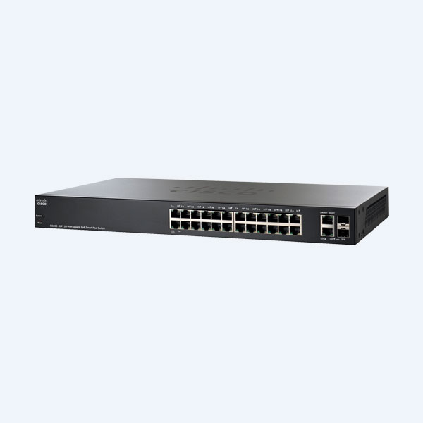 Switch Cisco SG220-26P-K9, 24 Puertos 10/100/1000 Mbps, PoE