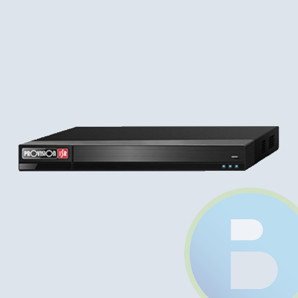 Provision-ISR DVR de 16 Canales BNC para 2 Discos Duros, max 12TB, 1x USB3.0