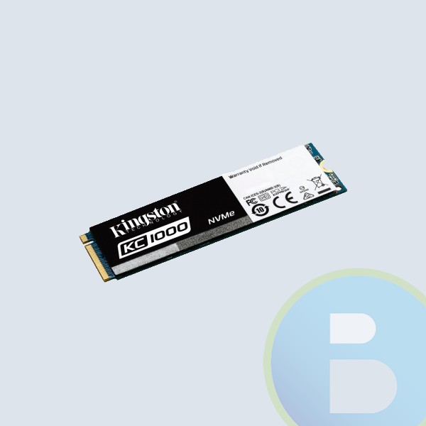 Unidad SSD Kingston KC1000 NVMe, 480GB, PCI Express 3.0, M.2 EN 3.0 X4 LECT.2700/ESCR.1600 MB/S
