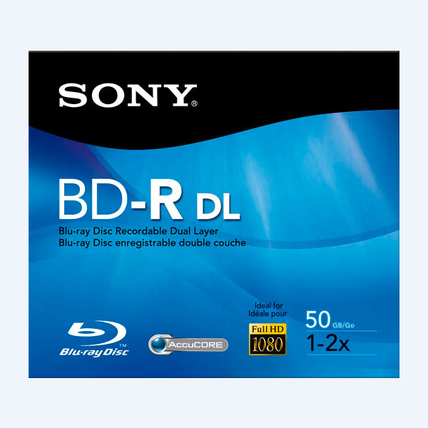 Blu Ray BD-R Sony, 50GB, 4x, Doble Capa