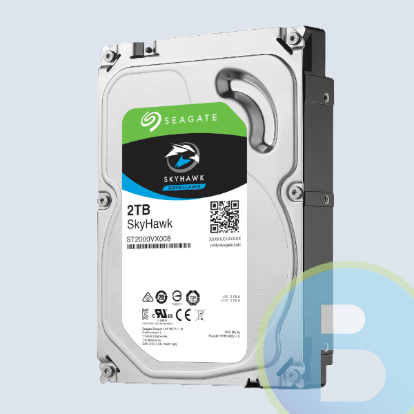 DISCO DURO SEAGATE SKYHAWK SURVEILLANCE 3.5 2 TB SATA3 6GB/S 5900RPM 64MB P/DVR&NVR