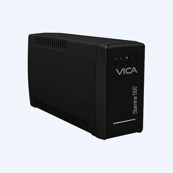 No Break Vica Stamina, 500VA, 300 W, 6 Contactos, 27min, Regulador y Supresor de Picos