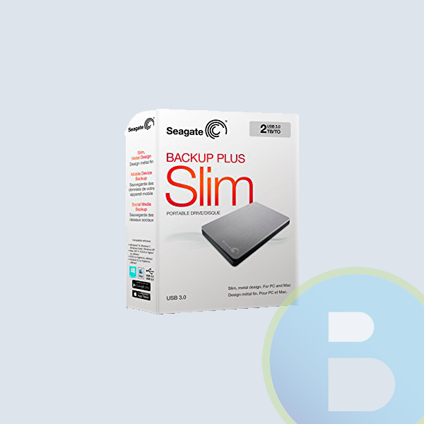 STDR2000101 - Disco Duro Externo Seagate, 2 TB, 2.5", USB 3.0, Gris