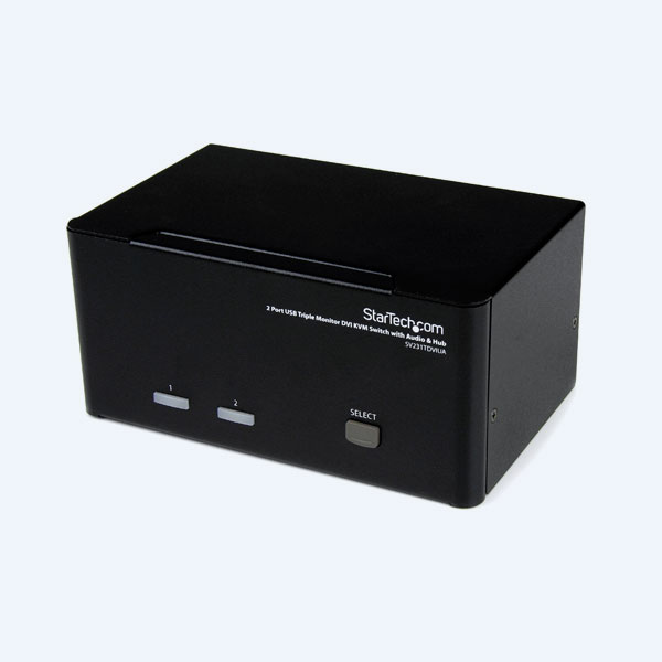 Switch KVM StarTech.com SV231TDVIUA, 2 Puertos