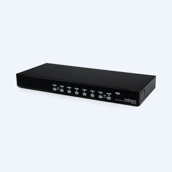 Switch KVM StarTech.com SV831DUSBU, 8 puertos, 1U, Rack