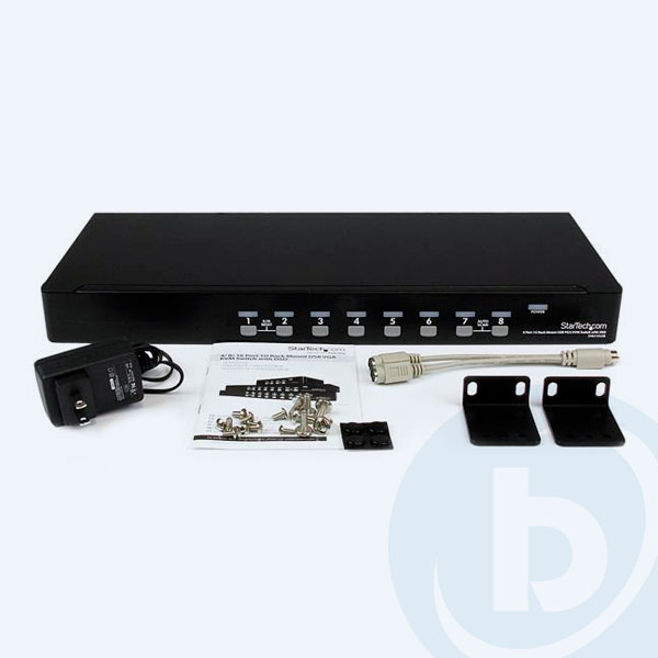 SV831DUSBU - Switch KVM StarTech.com SV831DUSBU, 8 puertos, 1U, Rack