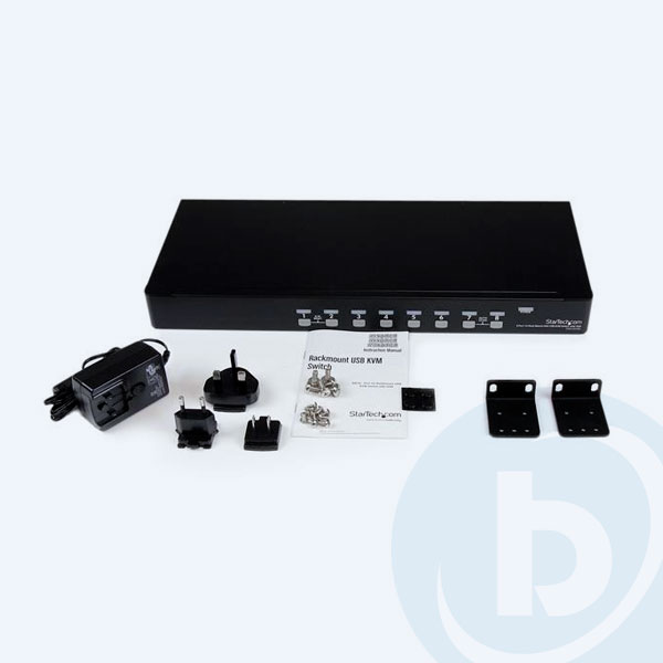 SV831DUSBU - Switch KVM StarTech.com SV831DUSBU, 8 puertos, 1U, Rack