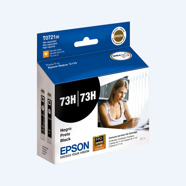Cartucho Epson 73H, Negro, Alto Rendimiento