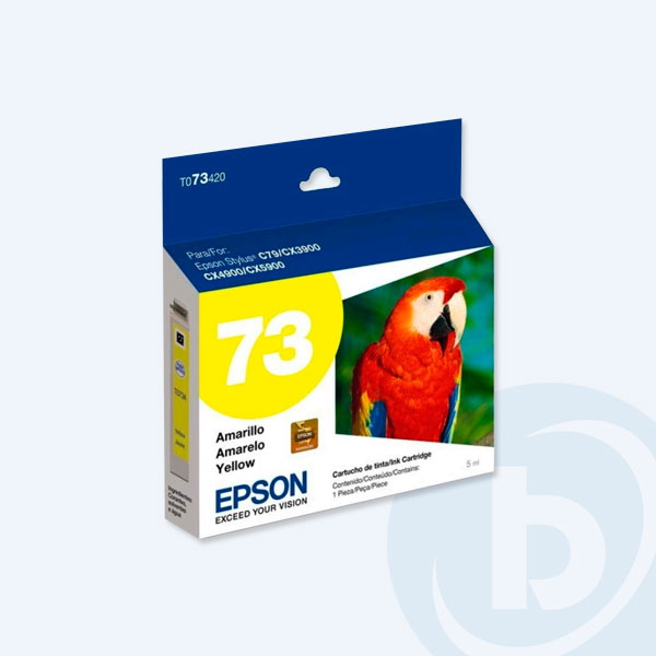 T073420-AL - Epson 73/73N T073420 Amarillo, para C79/C92/CX3900 4900/5900/5600/6900/7300/8300/C110