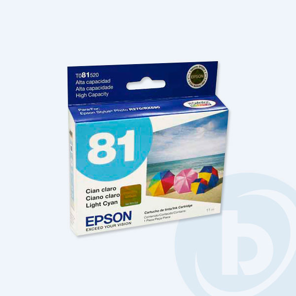 T081520-AL - Cartucho Epson 81/81N, Cyan Light, Alto Rendimiento