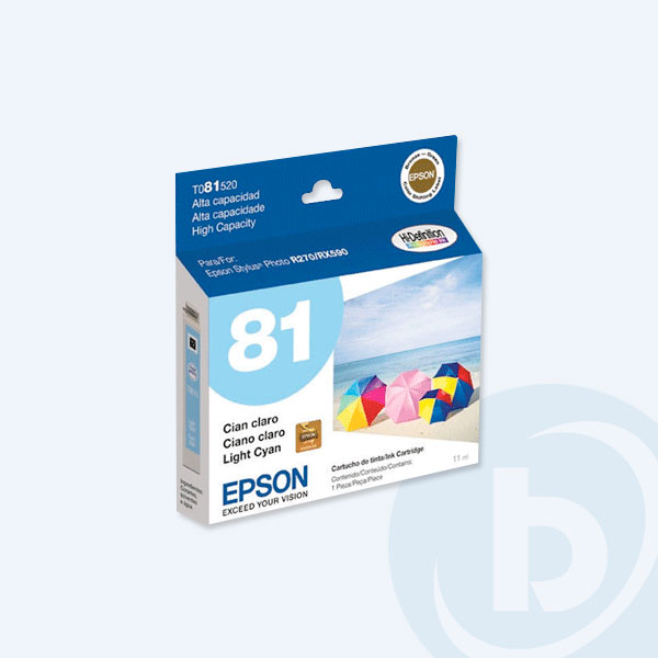 T081520-AL - Cartucho Epson 81/81N, Cyan Light, Alto Rendimiento