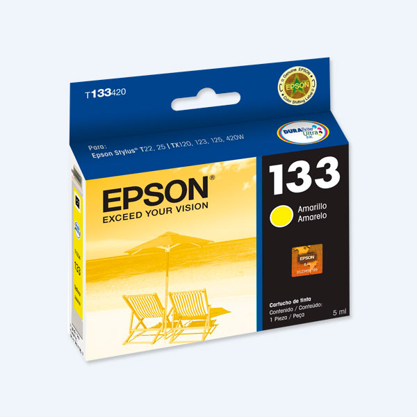 Cartucho Epson 133 Amarillo P/TX420W TX320F