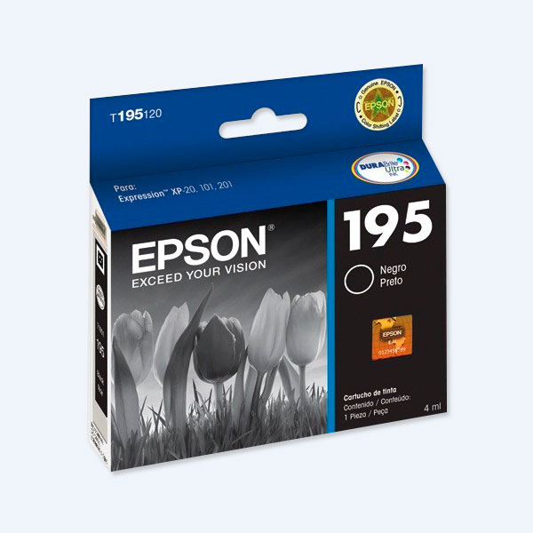 Cartucho Epson 195, Negro, P/XP-10, 101, 201