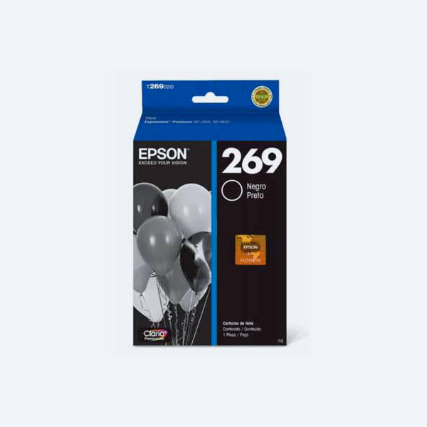 Cartucho Epson 269, Negro, 365 páginas, para XP-702