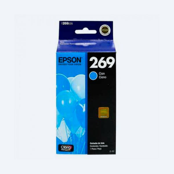 Cartucho Epson 269, Cian, 450 páginas, para XP-702