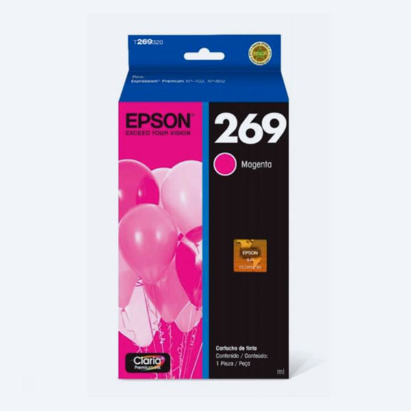 Cartucho Epson 269, Magenta, 450 páginas, para XP-702