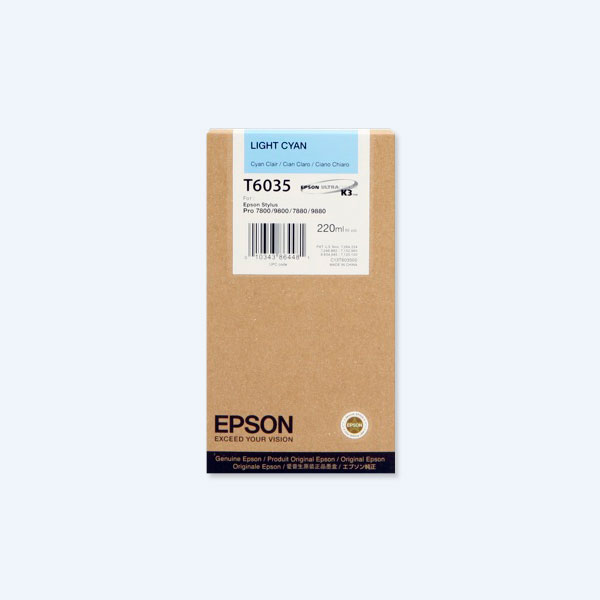 Cartucho Epson Cyan Claro, P/7800, 7880, 9800, 9880, 220ml