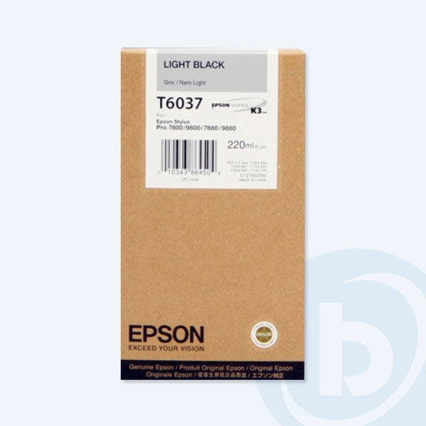 T603700 - Cartucho Epson Negro Claro, P/7800, 7880, 9800, 9880, 220ml