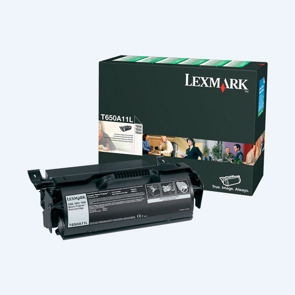 Tóner Lexmark T650A11L, Negro, 7000 páginas, Rendimiento Estándar, para T650/T652/T654
