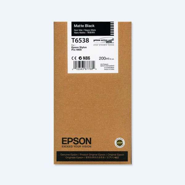 Cartucho Epson Negro Mate, P/Stylus Pro 4900, 200ml