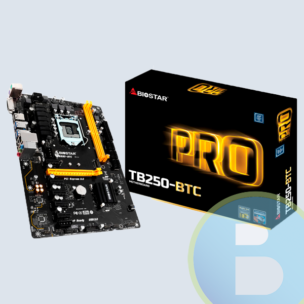 Tarjeta Madre Biostar ATX TB250-BTC, S-1151, Intel B250, 32GB, DDR4