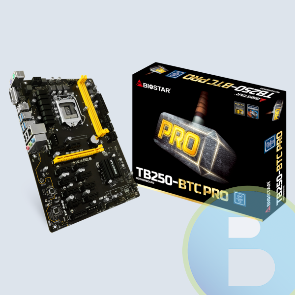 Tarjeta Madre Biostar ATX TB250-BTC PRO, Ver. 6.x, S-1151, Intel B250, 32GB, DDR4