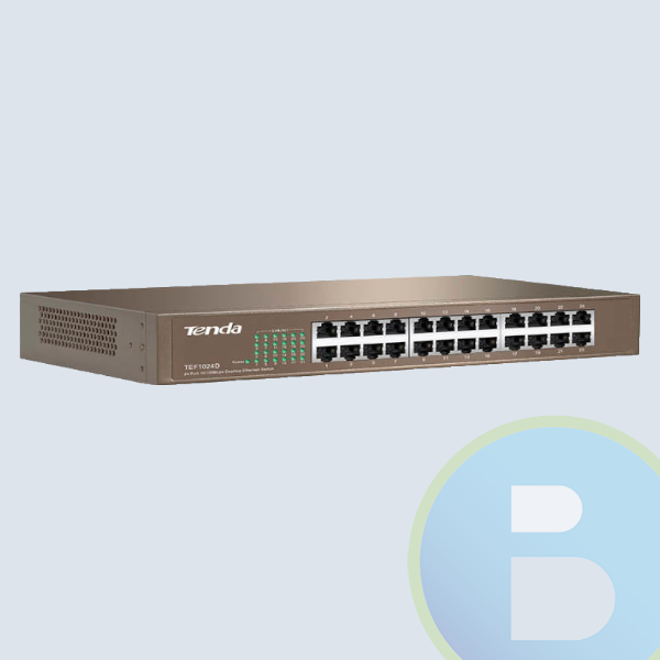 Switch Tenda, 24 Puertos, 10/100 Mbps, IEEE 802.3, IEEE 802.3U, IEEE 802.3X